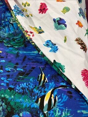 Tropical Fish Print Reversible Duvet cover
